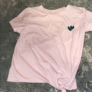 Pink cactus shirt